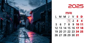 Calendar de birou 2025, Străzi, Darcom