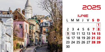 Calendar de birou 2025, Străzi, Darcom