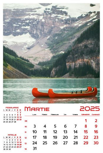 Calendar de perete 2025, Lacuri, Darcom