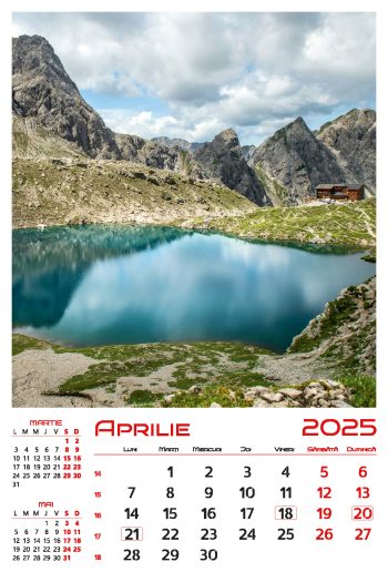 Calendar de perete 2025, Lacuri, Darcom