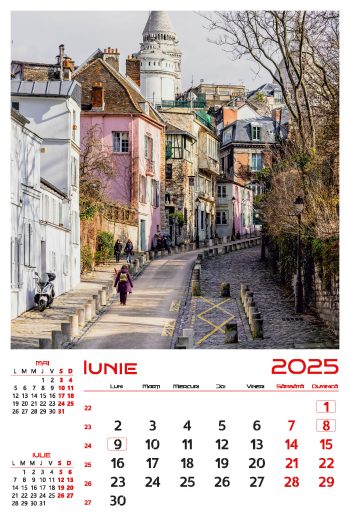 Calendar de perete 2025, Străzi, Darcom