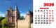 Calendar de birou 2026, Castele, Darcom