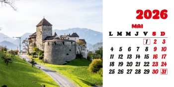Calendar de birou 2026, Castele, Darcom