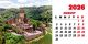 Calendar de birou 2026, Castele, Darcom