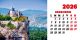 Calendar de birou 2026, Castele, Darcom