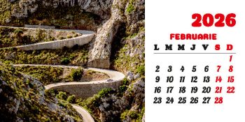 Calendar de birou 2026, Drumuri, Darcom
