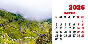 Calendar de birou 2026, Drumuri, Darcom