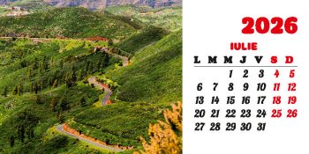 Calendar de birou 2026, Drumuri, Darcom