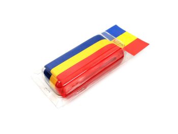 Bandă țesută tricolor, 6 cm x 5 m, Arhi Design