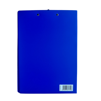 Clipboard dublu A4, plastifiat PP, albastru, Optima