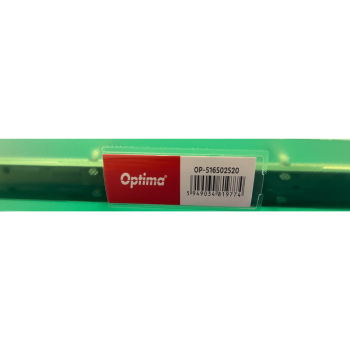 Caiet mecanic 4 inele, D 25 mm, coperți flexibile PP, verde transparent, Optima Flex