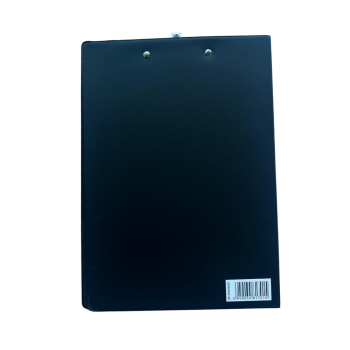 Clipboard dublu A4, plastifiat PP, negru, Optima