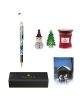 Set Stilou Wanderlust+lumânare parfumată+cadou felicitare, Moș Crăciun sau brad cristal, Cross