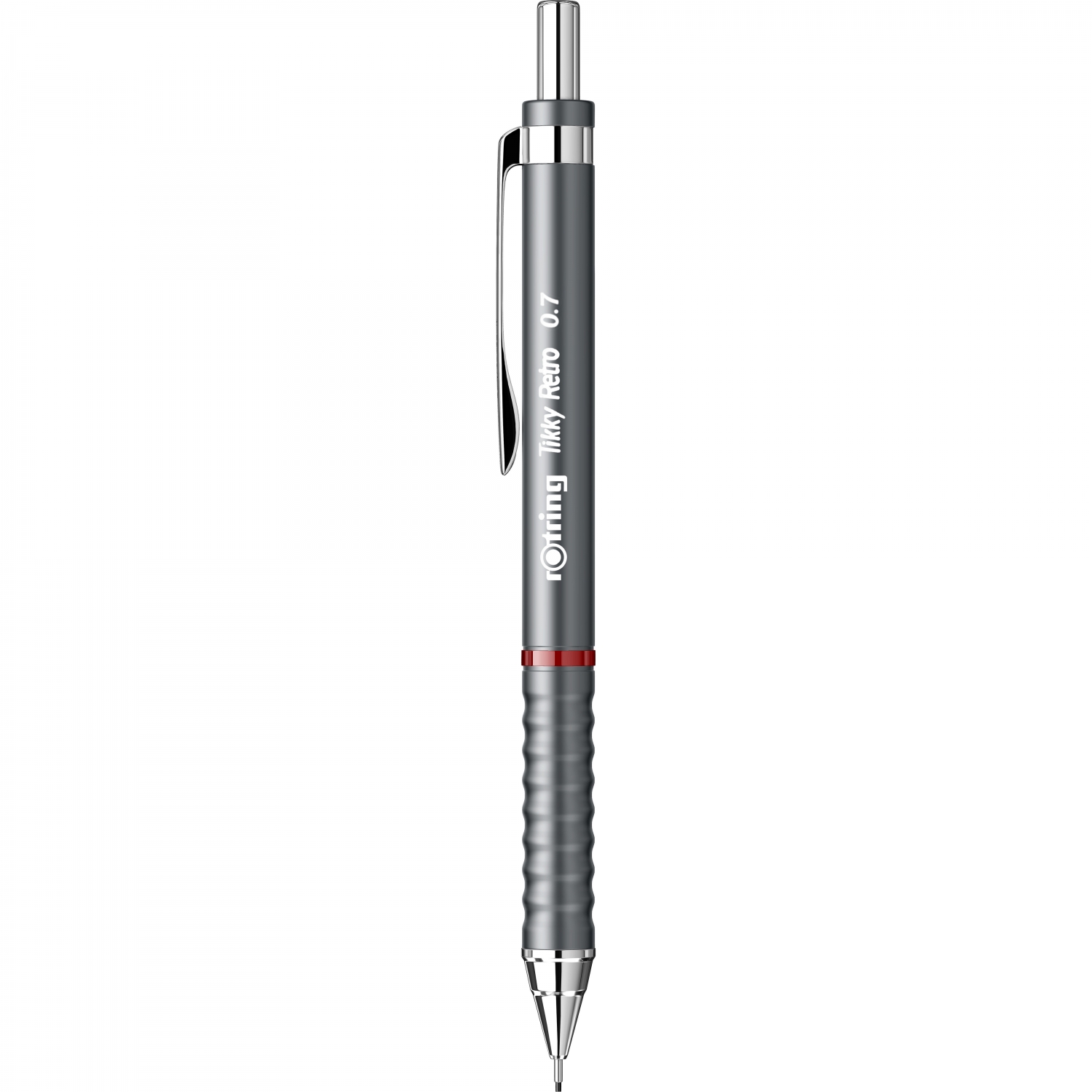 Creion mecanic 0.7 mm, model Tikky Retro, culoare gri metalic, Rotring