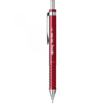 Creion mecanic 0.7 mm, model Tikky Retro, culoare roșu metalic, Rotring