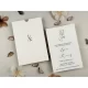 Invitație nuntă dreptunghiulară crem simplu 96934 Elite