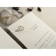 Invitație nuntă dreptunghiulară cu floare aurie 13310 Elite
