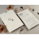 Invitație nuntă dreptunghiulară cu floare aurie 13310 Elite