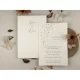 Invitație nuntă dreptunghiulară cu frunze aurii, 13315 Elite