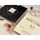 Invitație nuntă elegantă pătrată plic negru/auriu 85851 Elite
