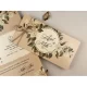 Invitație nuntă imprimeu floral, pliată fără plic 85864 Elite