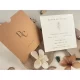Invitație nuntă pătrată cu imprimeu floare 13323 Elite