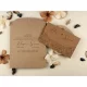 Invitație nuntă pliată fără plic, maro floral, 85852 Elite