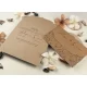 Invitație nuntă pliată fără plic, maro floral, 85852 Elite