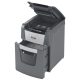 Distrugător documente automat REXEL Optimum 100M, P5, micro-cut, 100 coli, cos 34 l, negru-gri