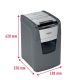 Distrugător documente automat REXEL Optimum 150M, P5, micro-cut, 150 coli, cos 44 l, negru-gri