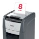 Distrugător documente automat REXEL Optimum 300M, P5, micro-cut, 300 coli, cos 60 l, negru-gri