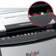 Distrugător documente automat REXEL Optimum 300X, P4, cross-cut, 300 coli, cos 60 l, negru-gri
