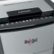 Distrugător documente automat REXEL Optimum 300X, P4, cross-cut, 300 coli, cos 60 l, negru-gri