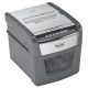Distrugător documente automat REXEL Optimum 45X, P4, cross-cut (confeti), 45 coli, cos 20 l, negru-gri