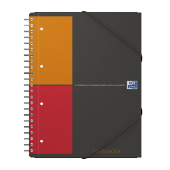 Agendă organizator A4+, 80 file, 90 g/mp, Oxford Internațional Meeting Book