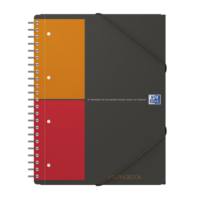 Agendă organizator A4+, 80 file, 90 g/mp, Oxford Internațional Meeting Book