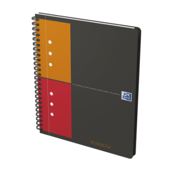 Agendă organizator A5, 80 file, 90 g/mp, Oxford Internațional Active Book