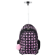 Troller tip ghiozdan, impermeabil, Pink Checkered, St.Right
