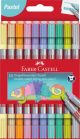 Set 10 carioci cu 2 capete, vârf gros și vârf subțire, Faber-Castell