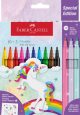 Carioci, set 10+3 culori, Unicorni, Faber-Castell
