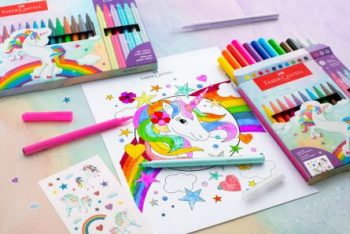 Carioci, set 10+3 culori, Unicorni, Faber-Castell