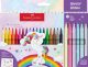Carioci, set 18+6 culori, Unicorni, Faber-Castell