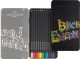 Set creioane colorate, Black Edition, 12 culori, cutie metal, Faber-Castell
