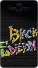 Set creioane colorate, Black Edition, 12 culori, cutie metal, Faber-Castell