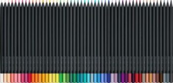 Set creioane colorate, 50 culori, Black Edition, Faber-Castell