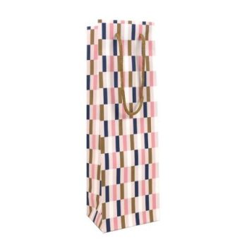 Pungă cadou sticlă Allegra cu mânere, 120 x 90 x 390 mm, Rotolux