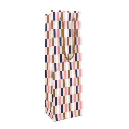 Pungă cadou sticlă Allegra cu mânere, 120 x 90 x 390 mm, Rotolux