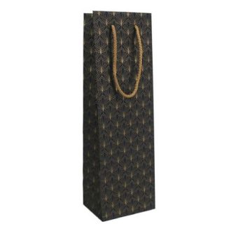Pungă cadou sticlă Black Gold B cu mânere, 120 x 90 x 390 mm, Rotolux