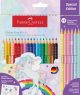 Set creioane colorate, 18 + 6 culori grip 2001 Unicorni, Faber-Castell