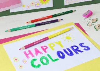 Set creioane colorate acuarela, 36+3+1 culori eco, Faber-Castell